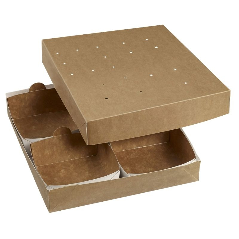 Mittagessenbox Modulo 260 für Kartonschalen - 260 x 260 mm - Packung mit 160