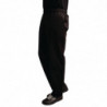 Mixed Easyfit Black Teflon Treated Kitchen Pants - Size XL - Whites Chefs Clothing - Fourniresto