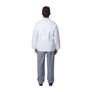 Witte unisex koksbuis met lange mouwen Vegas - Maat M - Whites Chefs Clothing - Fourniresto