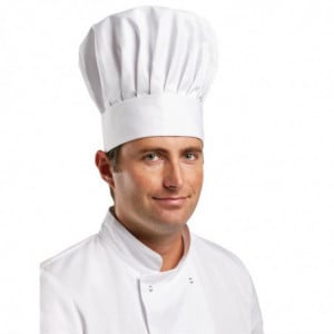 Chef's Tallboy Hat - Size M 58 cm - Whites Chefs Clothing - Fourniresto