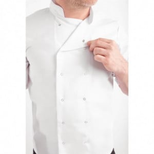 Unisex White Short Sleeve Vegas Kitchen Jacket - Size XL - Whites Chefs Clothing - Fourniresto