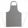 Black and white checkered bib apron 970 x 710 mm - Whites Chefs Clothing - Fourniresto