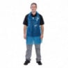 Disposable Blue Polyethylene Apron - Pack of 100 - FourniResto