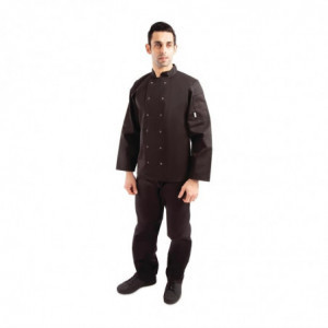 Unisex Black Long Sleeve Vegas Chef Jacket - Size L - Whites Chefs Clothing - Fourniresto