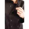 Schwarze Unisex-Kochjacke mit langen Ärmeln Vegas - Größe L - Whites Chefs Clothing - Fourniresto