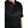 Schwarze Unisex-Kochjacke mit kurzen Ärmeln Vegas - Größe XS - Whites Chefs Clothing - Fourniresto