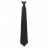 Krawatte mit Clip in Schwarz aus Polycotton - FourniResto - Fourniresto