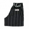 Broek voor de keuken unisex baggy gestreept zwart en wit - Maat L - Chef Works - Fourniresto