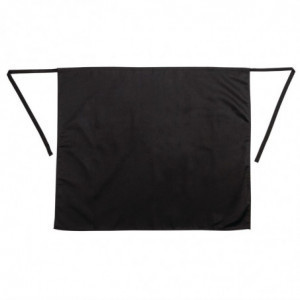 Standard Black Polycotton Apron 914 x 762 mm - Whites Chefs Clothing - Fourniresto