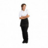 Kurze schwarze Kellnerschürze aus Polycotton 373 x 750 mm - Whites Chefs Clothing - Fourniresto