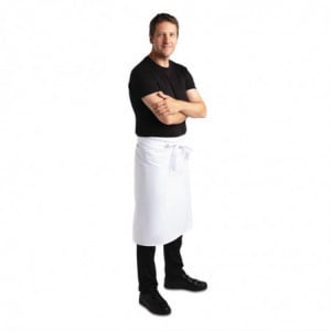 Kellnerschürze Standard Weiß 1000 x 700 mm - Whites Chefs Clothing - Fourniresto