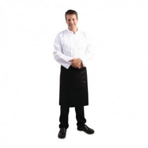 Schort voor standaard zwarte ober 1000 x 700 mm - Whites Chefs Clothing - Fourniresto