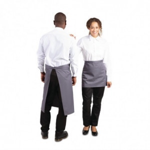 Kellnerschürze in Anthrazit aus 100% Polycotton 1000 x 700 mm - Whites Chefs Clothing - Fourniresto