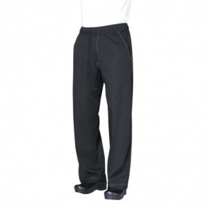 Pantalon De Cuisine Mixte Baggy Noir - Taille Xl - Chef Works - Fourniresto