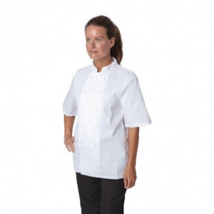 Witte korte mouwen koksbuis Boston - Maat L - Whites Chefs Clothing - Fourniresto