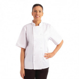 Witte korte mouwen koksbuis Boston - Maat XL - Whites Chefs Clothing - Fourniresto