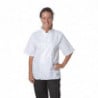 White Short Sleeve Boston Kitchen Jacket - Size XS - Whites Chefs Clothing - Fourniresto