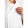 Witte korte mouwen koksbuis Boston - Maat XS - Whites Chefs Clothing - Fourniresto