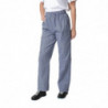 Pantalon de Cuisine Mixte Vegas à Petits Carreaux Bleus et Blancs - Taille M - Whites Chefs Clothing - Fourniresto