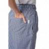 Pantalon de Cuisine Mixte Vegas à Petits Carreaux Bleus et Blancs - Taille XS - Whites Chefs Clothing - Fourniresto