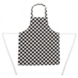 Schort met zwart-witte ruitjes voor kinderen - Whites Chefs Clothing - Fourniresto