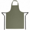 Olive Bib Apron in Polycotton 711 x 965 mm - Whites Chefs Clothing - Fourniresto