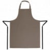 Light Brown Polycotton Bib Apron 711 x 965 mm - Whites Chefs Clothing - Fourniresto