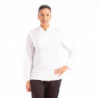 White Unisex Long Sleeve Calgary Kitchen Jacket - Size L - Chef Works - Fourniresto