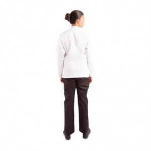 White Unisex Long Sleeve Calgary Kitchen Jacket - Size L - Chef Works - Fourniresto