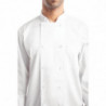 White Unisex Long Sleeve Calgary Kitchen Jacket - Size L - Chef Works - Fourniresto