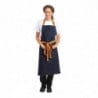 Schort van Blauwe Denim met Katoenen Riem 1000 x 700 mm - Whites Chefs Clothing - Fourniresto