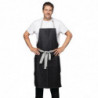 Schort Bavette Denim Zwart Southside van Polycotton 700 x 1000 mm - Whites Chefs Clothing - Fourniresto