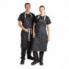 Schort Bavette Denim Zwart Southside van Polycotton 700 x 1000 mm - Whites Chefs Clothing - Fourniresto