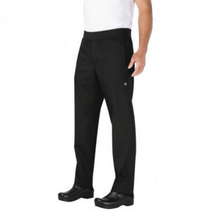 Schwarze Slim-Fit-Hose für Herren - Größe L - Chef Works - Fourniresto