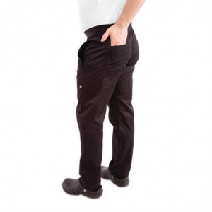 Black Slim Fit Pants for Men - Size M - Chef Works - Fourniresto