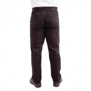 Slim zwarte broek voor heren - Maat XL - Chef Works - Fourniresto