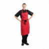 Latzschürze Rot aus Polycotton - Whites Chefs Clothing - Fourniresto