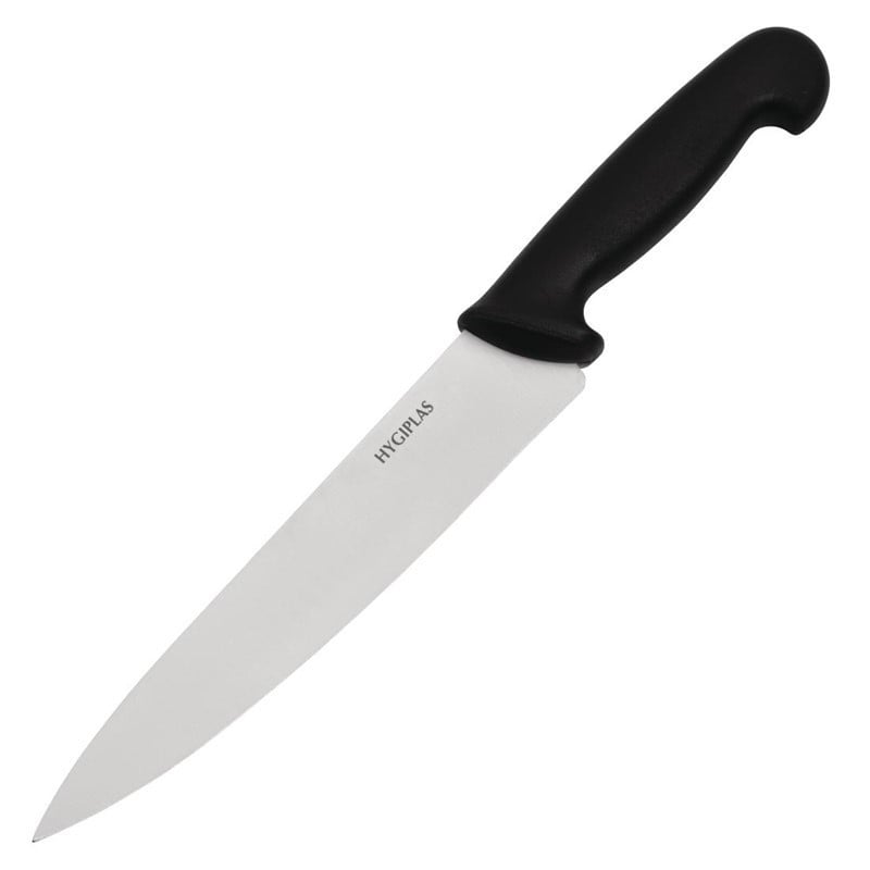 Black Chef's Knife 21.5 cm Blade - Hygiplas - Fourniresto