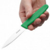 Couteau D'Office Vert Lame 7,5 Cm - Hygiplas - Fourniresto