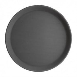 Plateau Rond Noir Antidérapant Ø 356 Mm - Olympia KRISTALLON - Fourniresto