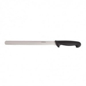 Serrated Black Carving Knife Blade 30.5 cm - Hygiplas - Fourniresto