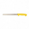 Gelber Wellenschliffmesser 25,5 cm - Hygiplas - Fourniresto