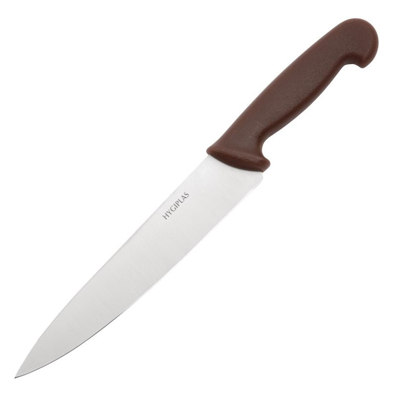 Koksmes Bruin Lemmet 21,5 cm - Hygiplas - Fourniresto