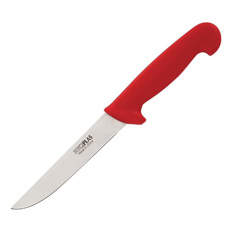 Ontbeendmes Rood Stijf Lemmet 15 cm - Hygiplas - Fourniresto