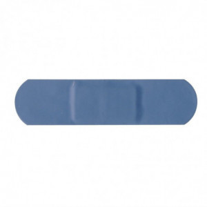 Standaard blauwe pleisters - 70 x 25 mm - Pak van 100 - FourniResto - Fourniresto