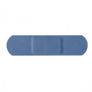 Standard Blue Plasters - 70 x 25 mm - Pack of 100 - FourniResto - Fourniresto