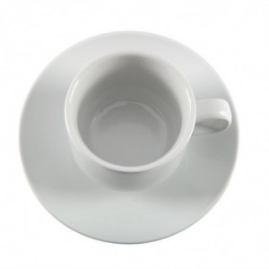 Stapeltasse Weiß Whiteware 200 ml Ø 80 mm - Set von 12 - Olympia - Fourniresto