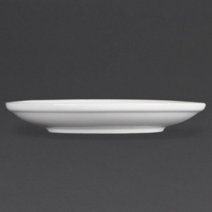 White Stackable Saucer - Set of 12 - Olympia - Fourniresto