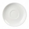 White Stackable Saucer - Set of 12 - Olympia - Fourniresto