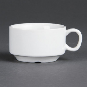Stapeltasse für Espresso Weiß 85 ml Ø 80 mm - Set von 12 - Olympia - Fourniresto